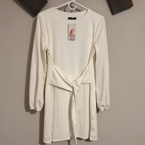 Medium white tie dress